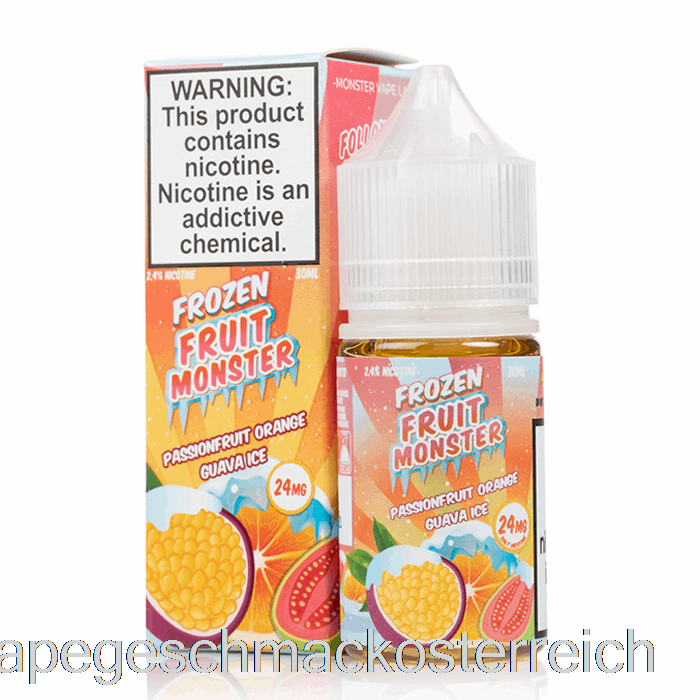Eis-Passionsfrucht-Orangen-Guave – Gefrorene Frucht-Monstersalze – 30 Ml, 24 Mg Vape-Geschmack